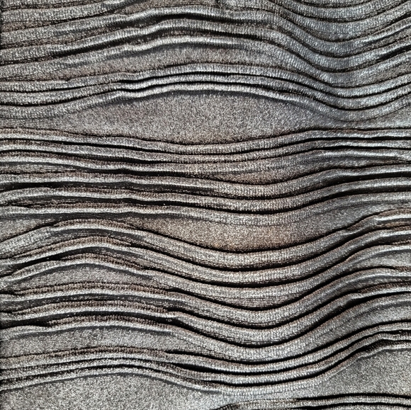 HAILEY LOGAN Strapless Mini Dress Corset Black Textured Metallic Striped‎ Lined - Picture 7 of 15